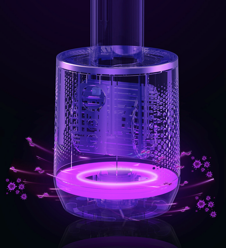 Portable Air Purifier | Bladeless Tower Fan | Multi-Stage Filtration System | Modern Interior Style