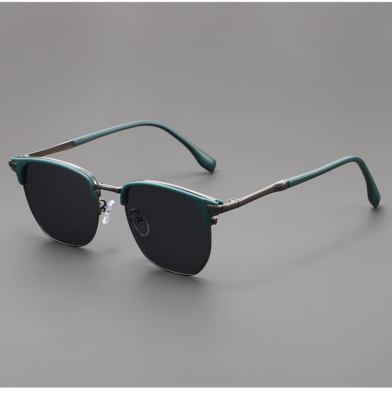 Męskie Modne Okulary Przeciwsłoneczne | Kwadratowe Okulary Retro | Lekkie Codzienne Użytkowanie | Nowoczesny Wygląd