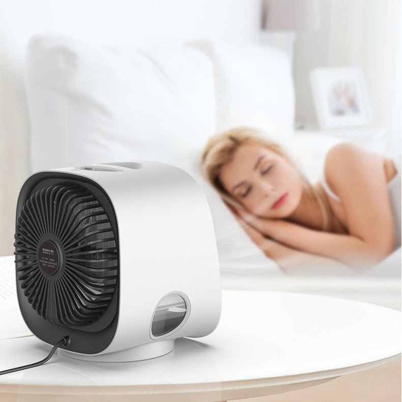 Portable Air Cooler | Compact Desk Fan | Adjustable Airflow and LED Lighting | Home and Office