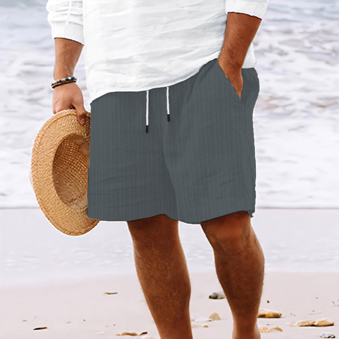 Men's Shorts | Loose Fit | Adjustable Drawstring Waist | Summer Beach Style