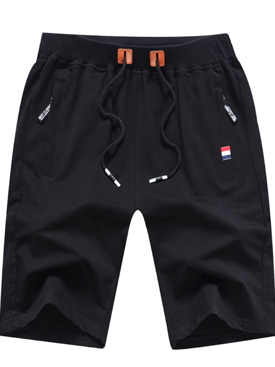 Men's Shorts | Loose Fit Shorts with Drawstring | Zipper Pockets | Casual Summer Style