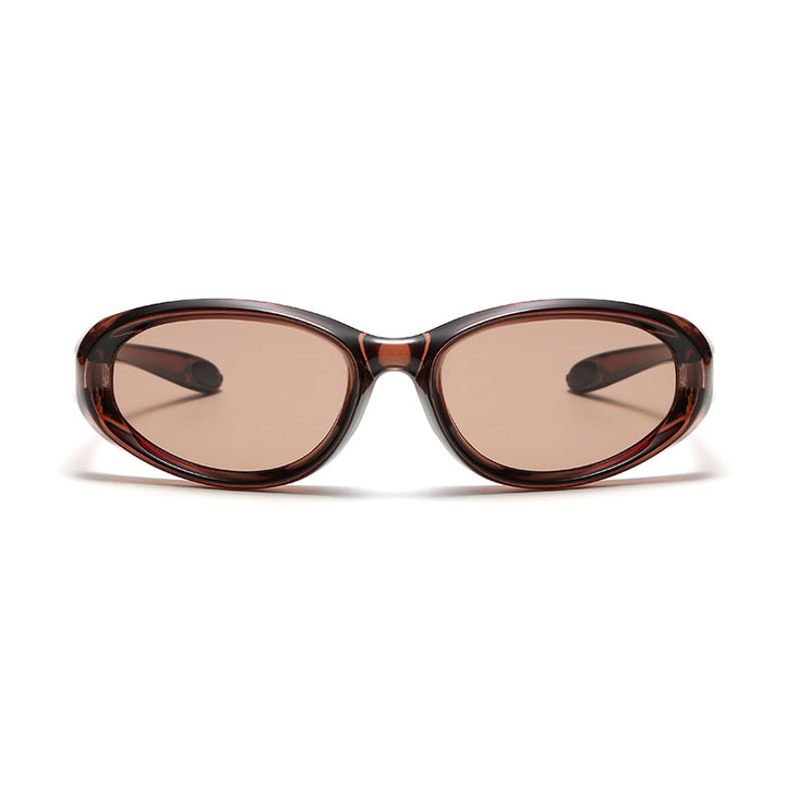 Damskie Okulary Przeciwsłoneczne | Owalna Oprawka | Smukły Design Retro | Nowoczesny Styl Modowy