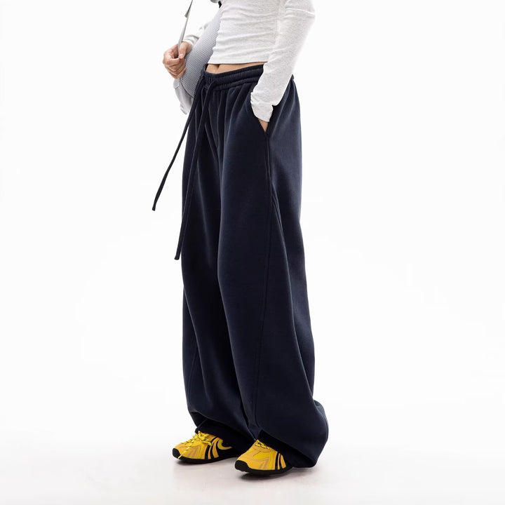 Women's Loose High-Waisted Pants with Wide Legs | Street Style