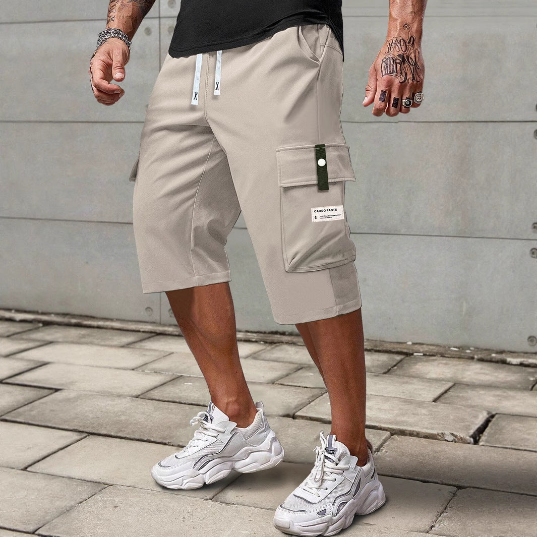 Men's Casual Shorts | Cargo Shorts with Drawstring | Multifunctional Pockets | Everyday Utility Style