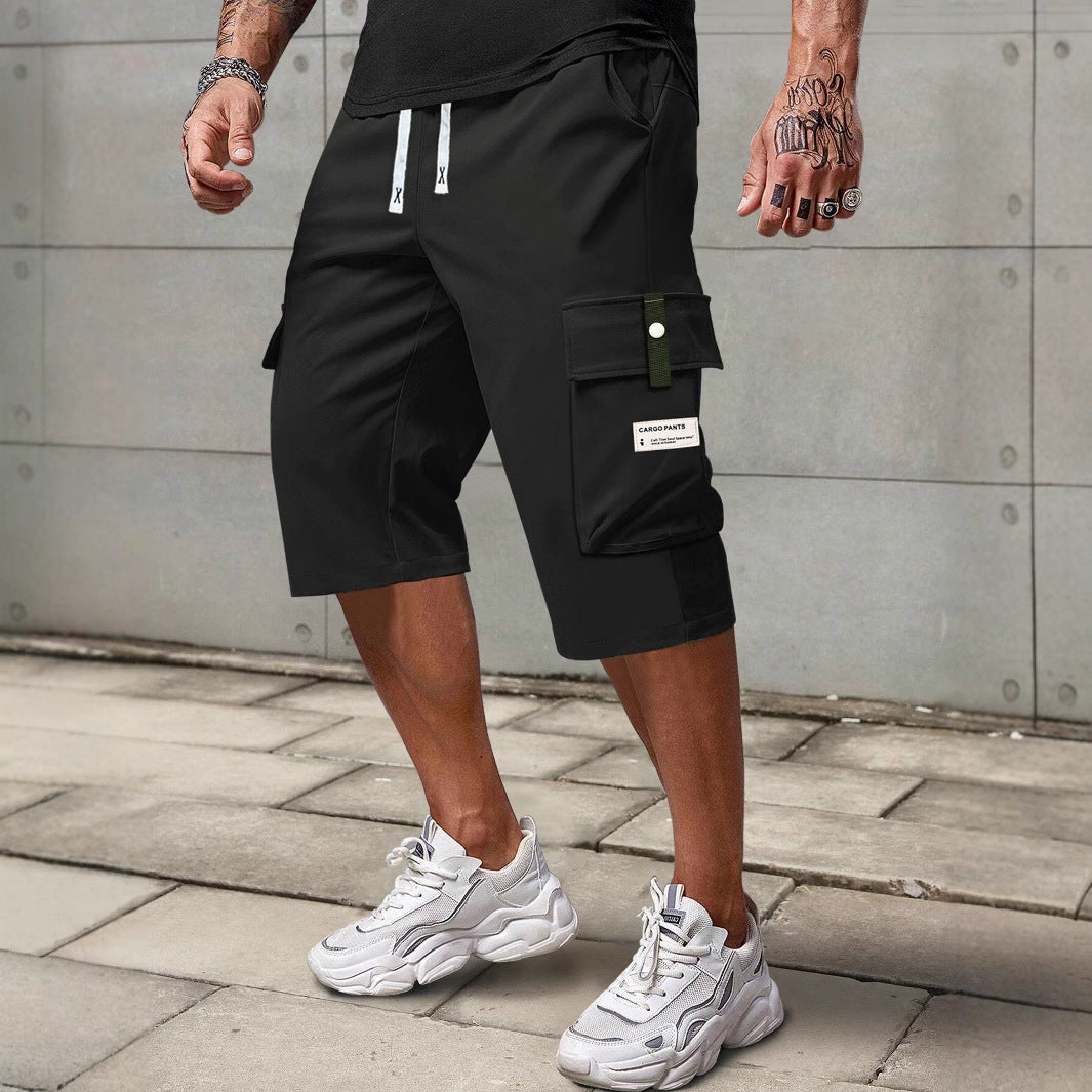 Men's Casual Shorts | Cargo Shorts with Drawstring | Multifunctional Pockets | Everyday Utility Style