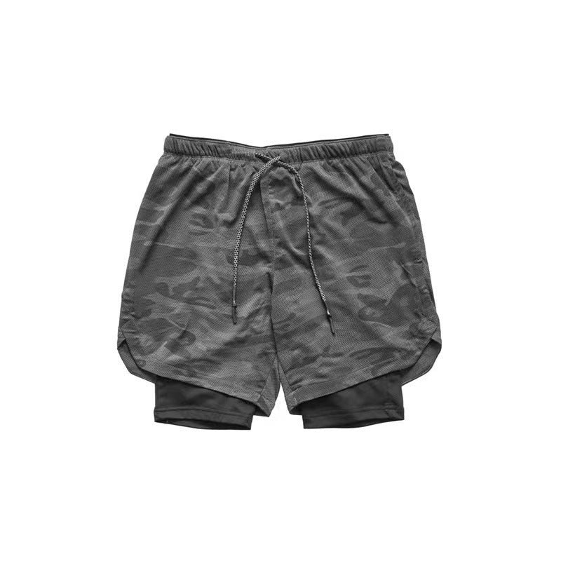 Men's Sports Shorts | Slim Fit Shorts with Compression Layer | Multifunctional Training Design | Active Sports Style