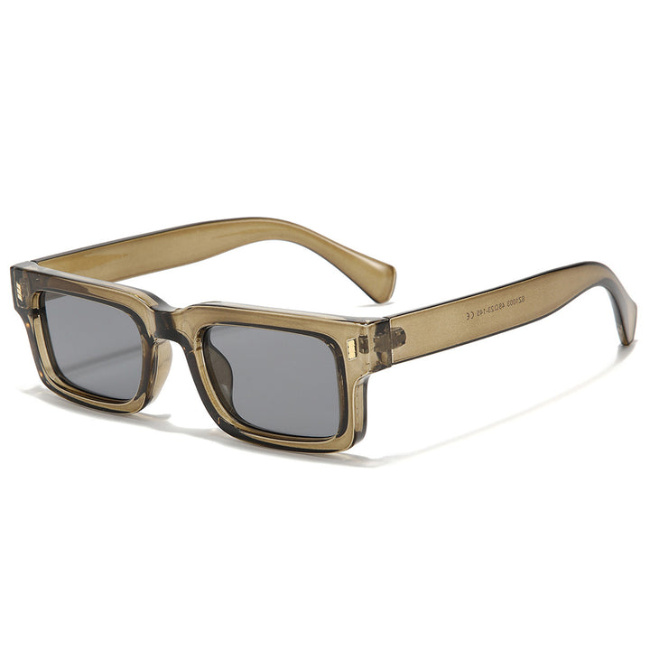 Męskie Okulary Przeciwsłoneczne | Prostokątne Okulary z Pełną Oprawką | Wyrazisty Design Oprawki | Nowoczesny Styl Na Co Dzień