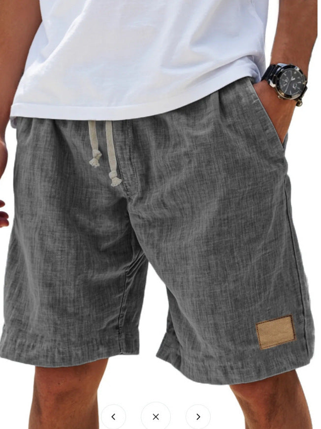 Męskie Szorty Casual | Luźne Szorty Na Lato | Regulowane Wiązanie w Pasie | Wakacyjny Styl Na Co Dzień