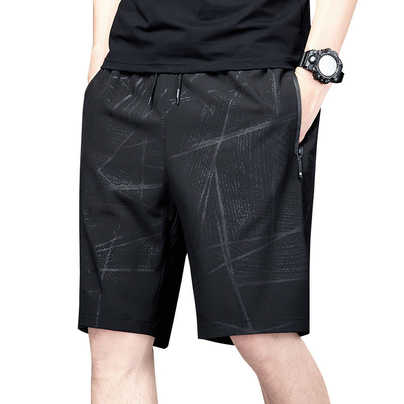 Men's Casual Shorts | Shorts with Geometric Pattern | Straight Leg | Modern Everyday Style