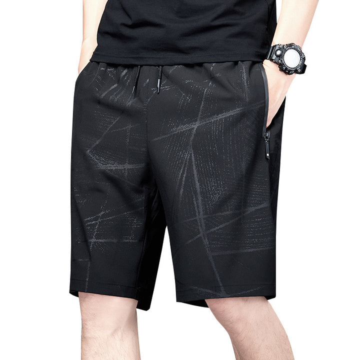 Men's Casual Shorts | Shorts with Geometric Pattern | Straight Leg | Modern Everyday Style