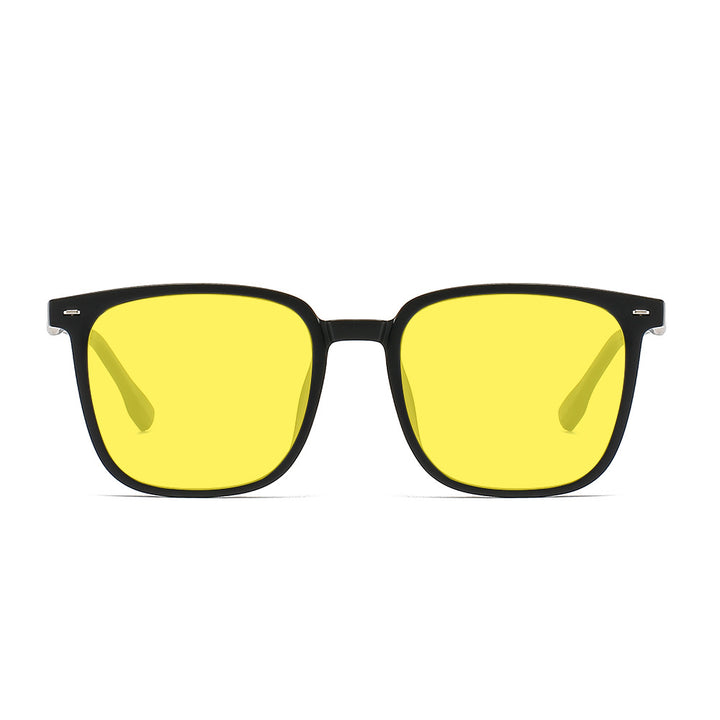 Męskie Okulary | Kwadratowe Okulary Przeciwsłoneczne | Minimalistyczny Design Oprawki | Współczesny Styl Casual