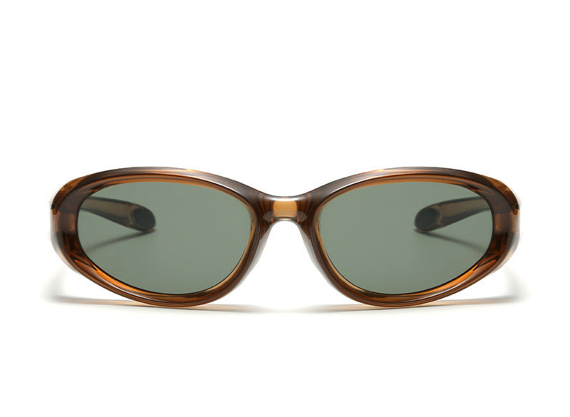 Damskie Okulary Przeciwsłoneczne | Owalna Oprawka | Smukły Design Retro | Nowoczesny Styl Modowy