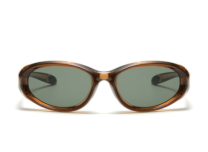 Damskie Okulary Przeciwsłoneczne | Owalna Oprawka | Smukły Design Retro | Nowoczesny Styl Modowy