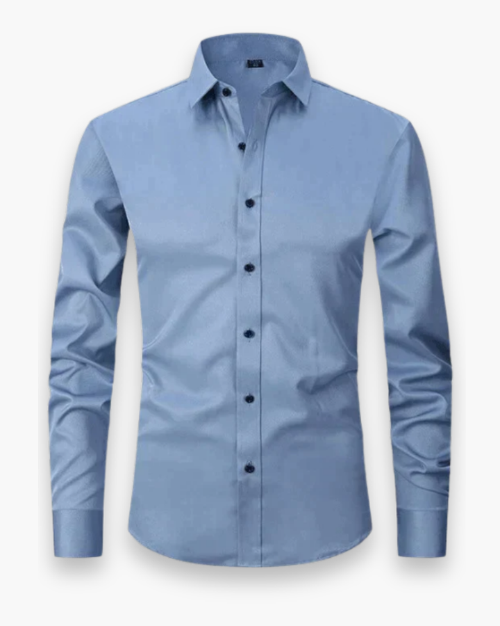 Elias | Męska Koszula Slim Fit z Klasycznym Kołnierzykiem i Kieszenią 3