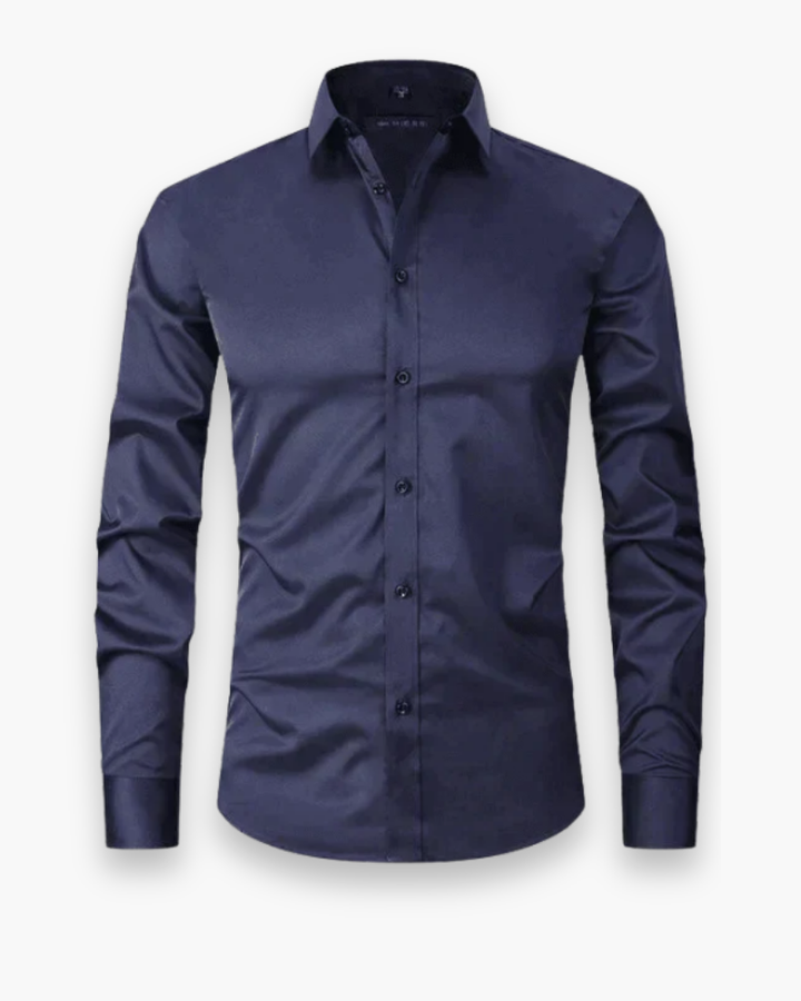 Elias | Męska Koszula Slim Fit z Klasycznym Kołnierzykiem i Kieszenią 4