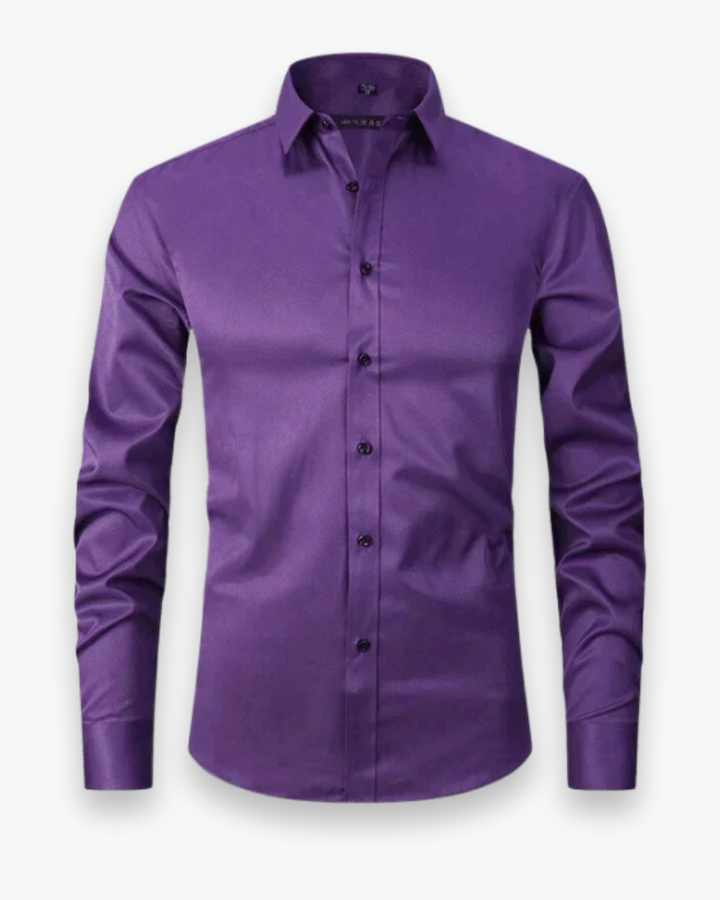 Elias | Męska Koszula Slim Fit z Klasycznym Kołnierzykiem i Kieszenią 5