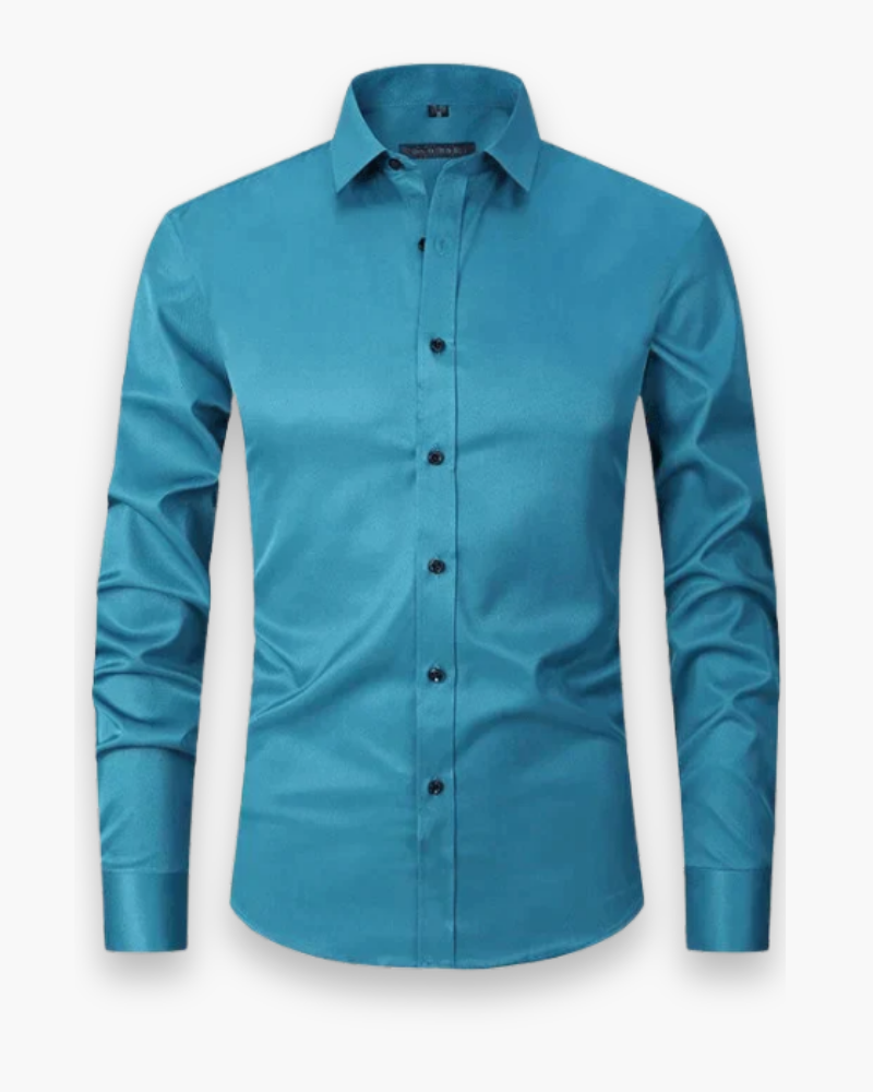 Elias | Męska Koszula Slim Fit z Klasycznym Kołnierzykiem i Kieszenią 6