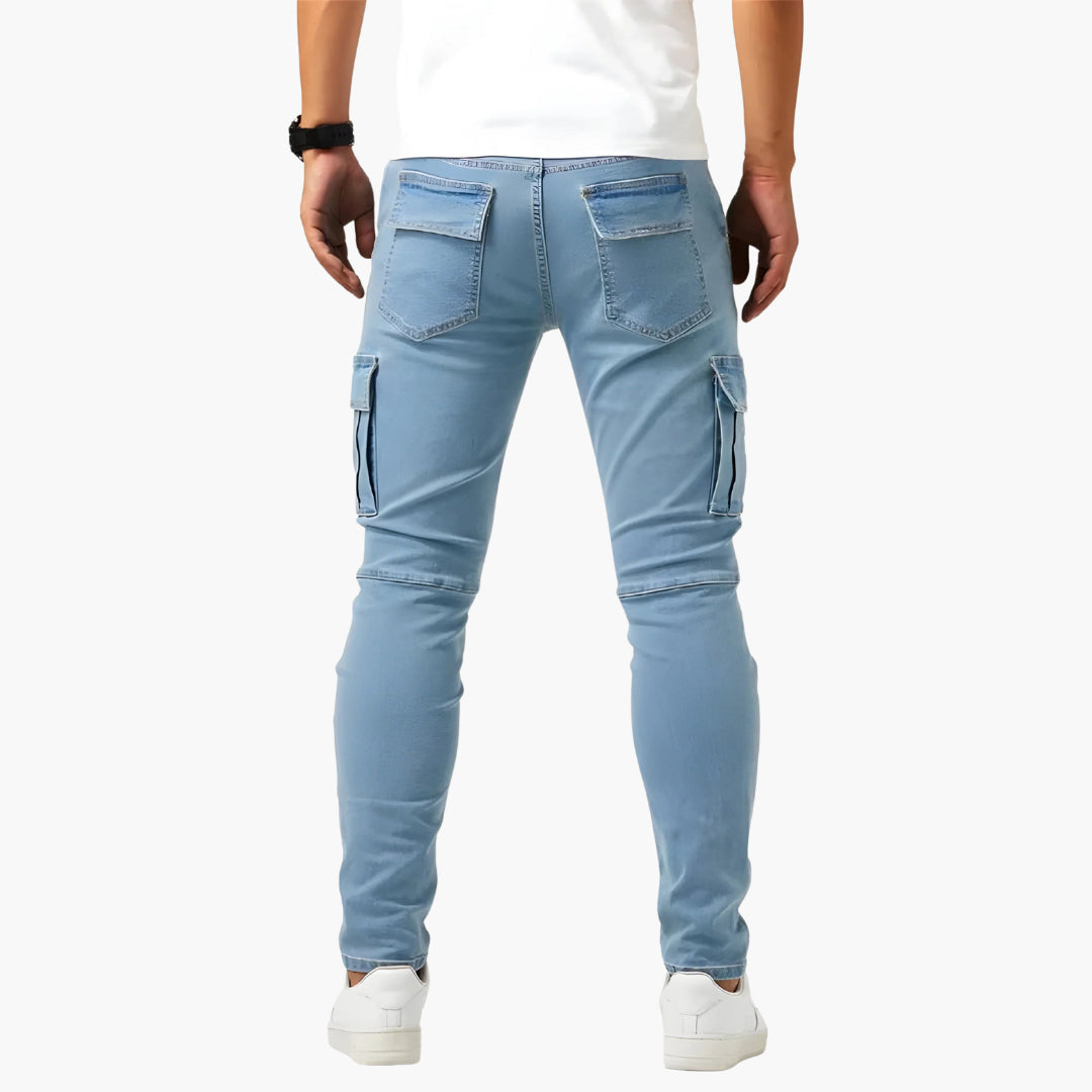 Men's Cargo Jogger Pants Slim Fit Multiple Pockets Tapered Leg | Streetwear
