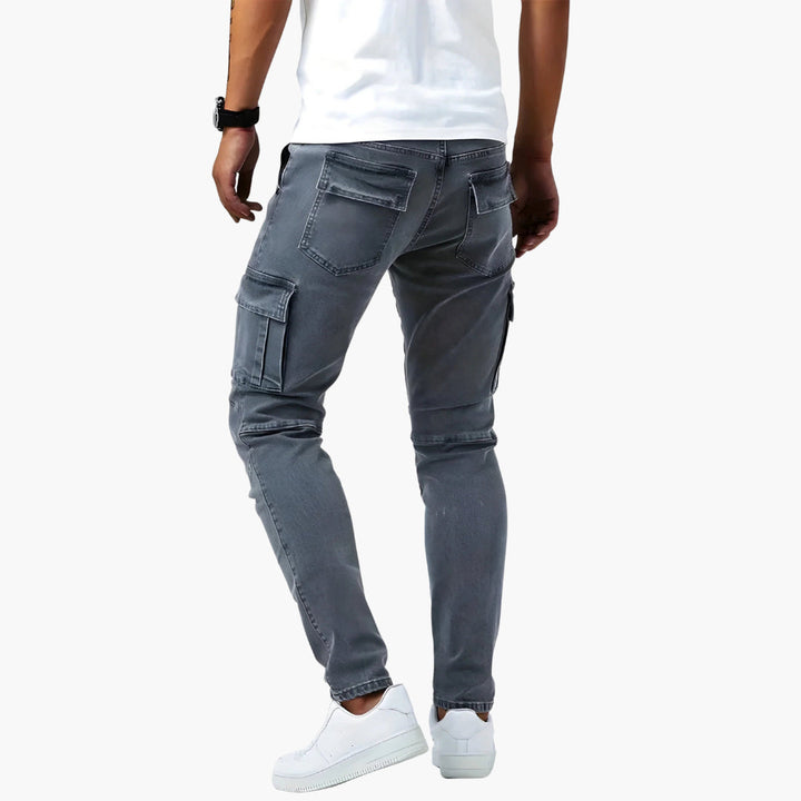 Men's Cargo Jogger Pants Slim Fit Multiple Pockets Tapered Leg | Streetwear