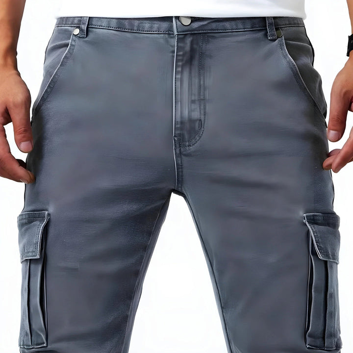 Men's Cargo Jogger Pants Slim Fit Multiple Pockets Tapered Leg | Streetwear