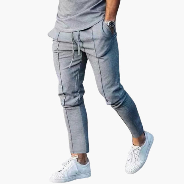 Męskie Spodnie o Swobodnym Kroju | Regulowany Sznurek i Kieszenie Boczne | Nowoczesny Styl Casual