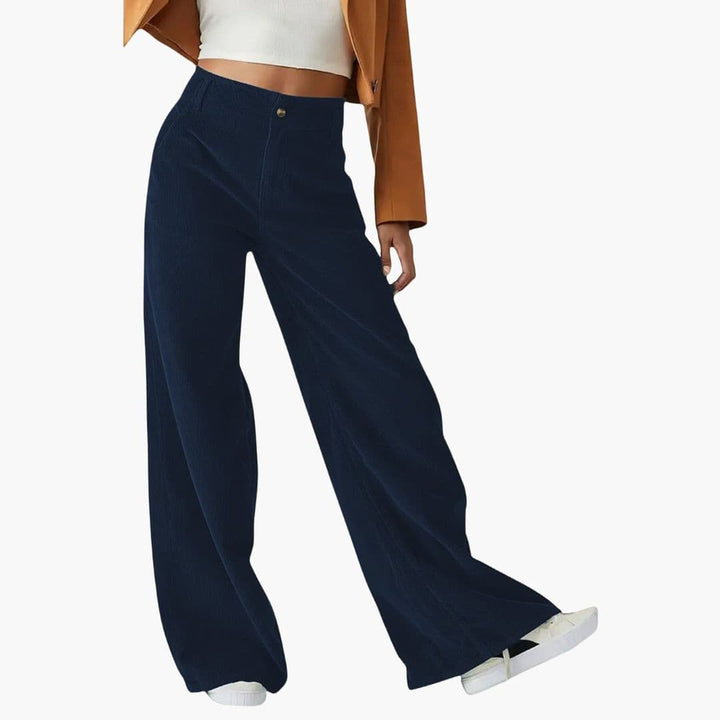 Women's Relaxed Pants with High Waist and Wide Leg | Lounge