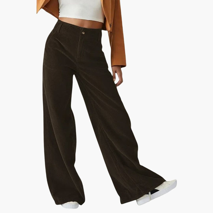 Women's Relaxed Pants with High Waist and Wide Leg | Lounge