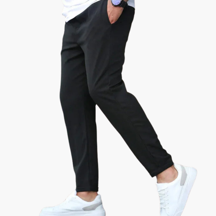 Męskie Spodnie Casual | Zwężany Krój i Talia ze Sznurkiem | Komfort w Stylu Smart Casual