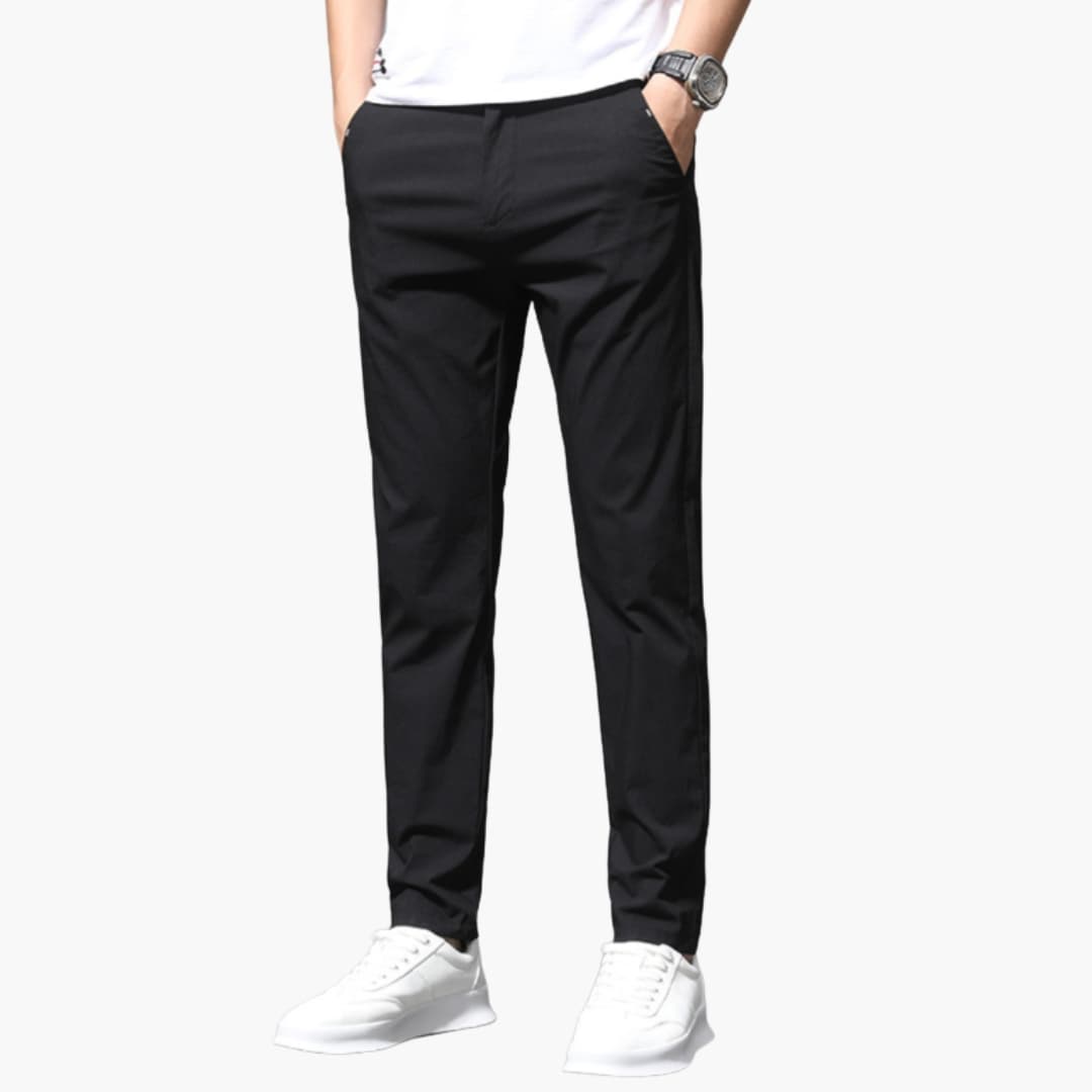 Men's Casual Outdoor Pants | Elastic Waist and Side Pockets | Versatile Everyday Style