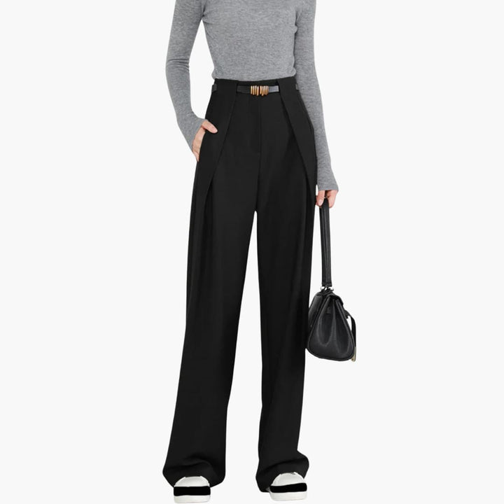 Women's Elegant Pants | High Waist and Straight Cut | Timeless Look for the Office