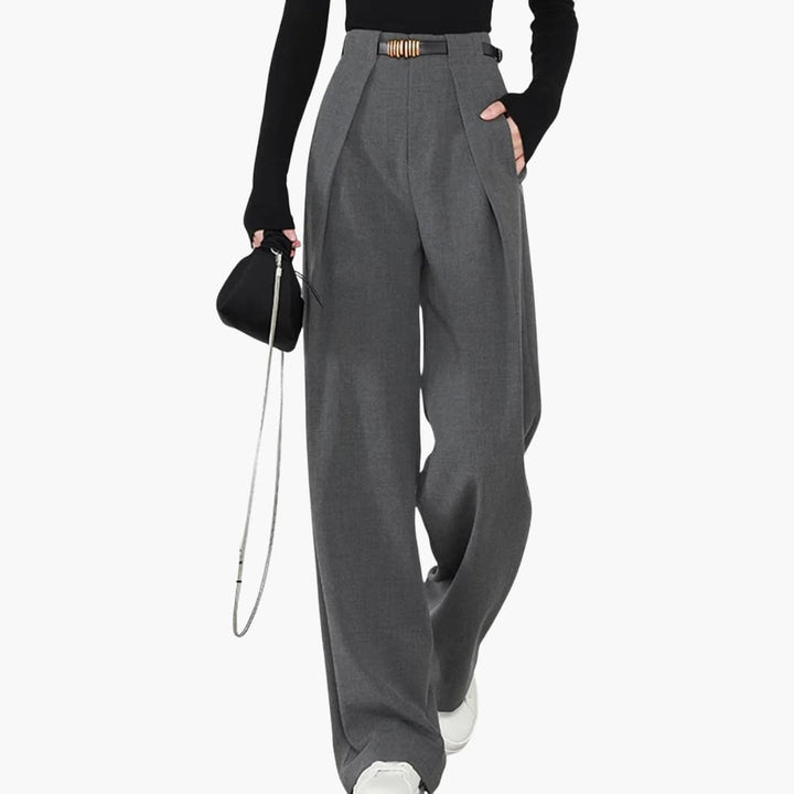 Women's Elegant Pants | High Waist and Straight Cut | Timeless Look for the Office