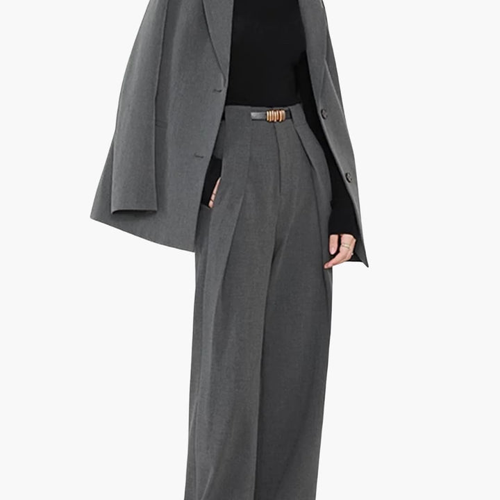 Women's Elegant Pants | High Waist and Straight Cut | Timeless Look for the Office