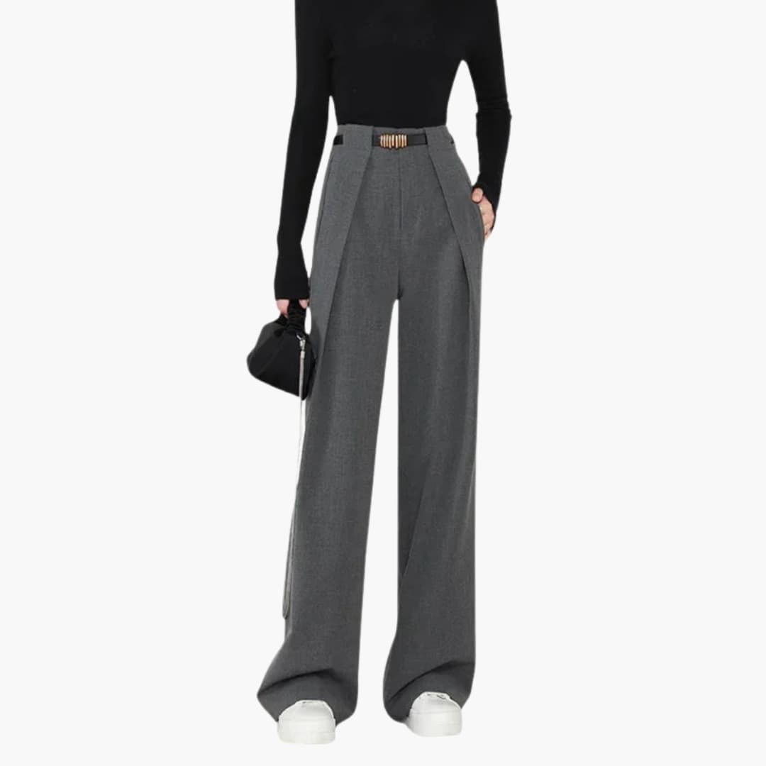 Women's Elegant Pants | High Waist and Straight Cut | Timeless Look for the Office