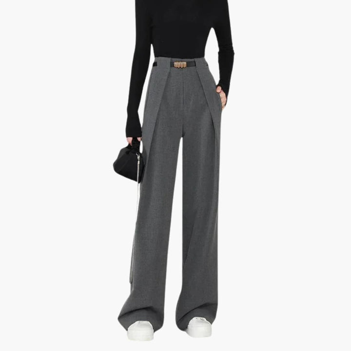 Women's Elegant Pants | High Waist and Straight Cut | Timeless Look for the Office