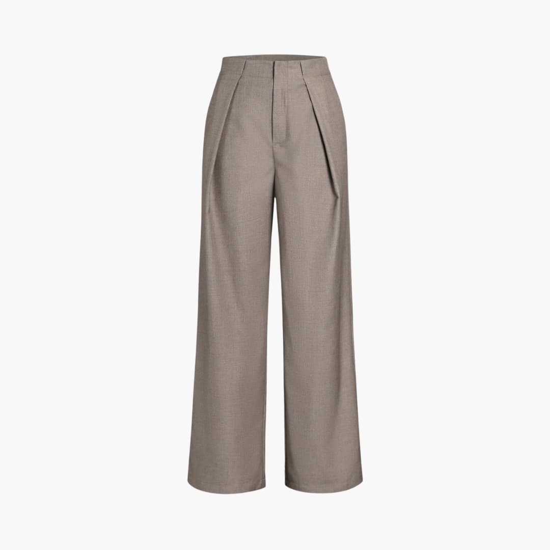 Women's Elegant Pants | High Waist and Straight Cut | Timeless Look for the Office