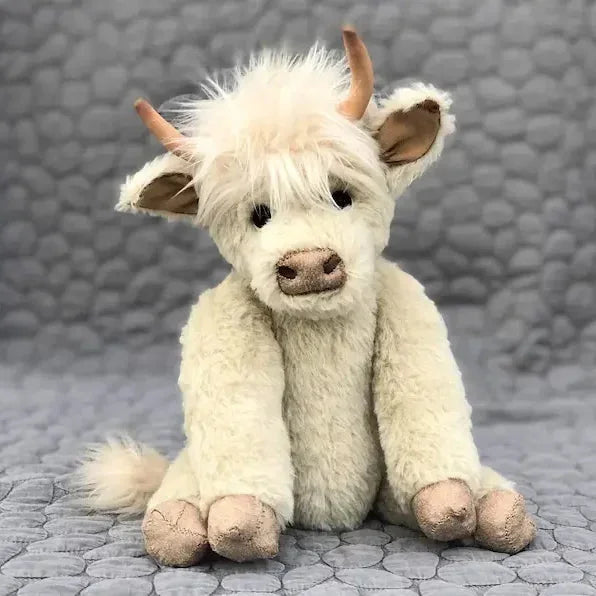 Pluszowa krówka Highland Snuggle Cow – ultramiękka, puszysta pluszowa zabawka dla dzieci i przytulna ozdoba domu 0