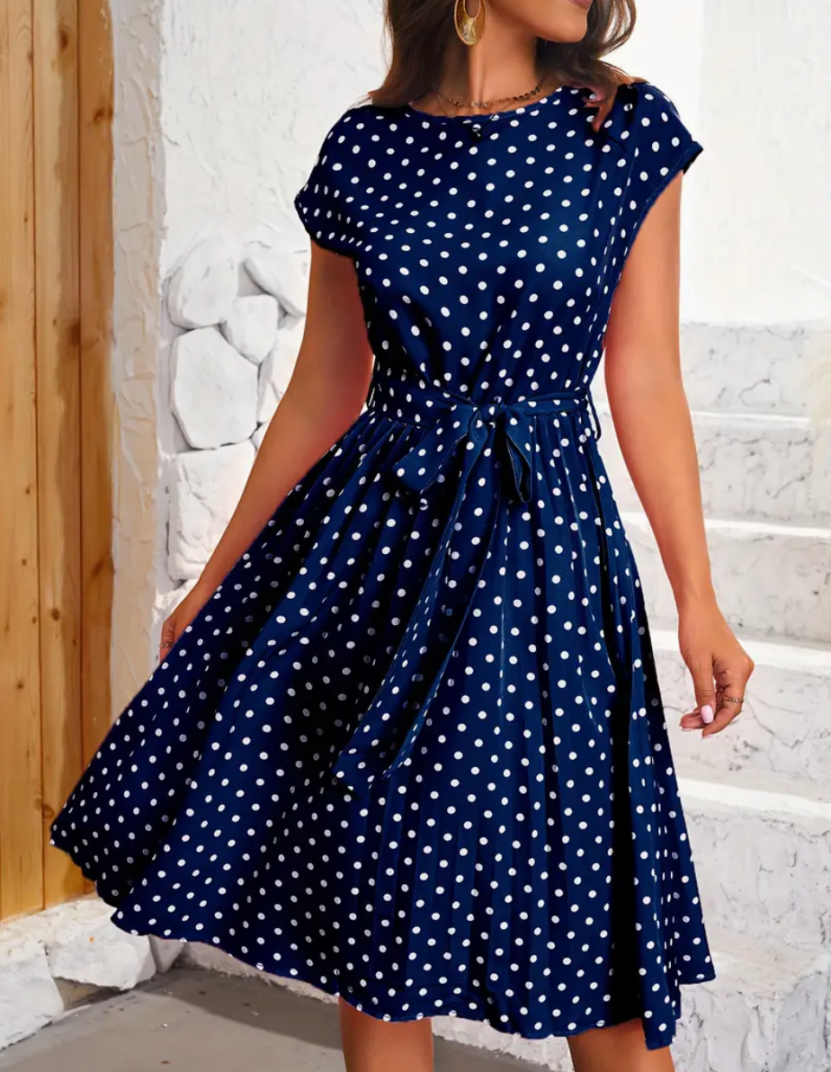 Ewelina | Women's Vintage Polka Dot Dress