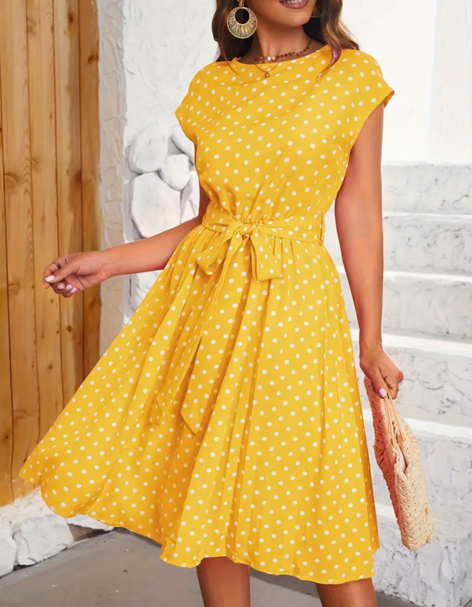 Ewelina | Women's Vintage Polka Dot Dress
