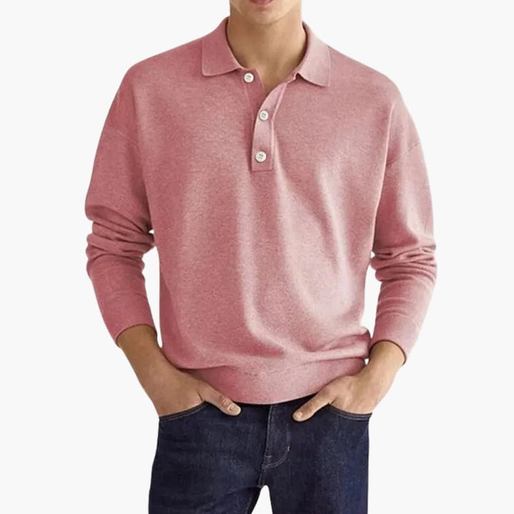 Men's Casual Polo | Regular Fit and Knit Texture | Perfect for Everyday Use