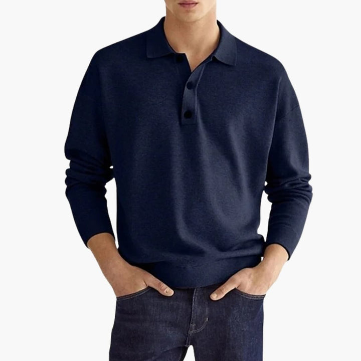 Men's Casual Polo | Regular Fit and Knit Texture | Perfect for Everyday Use