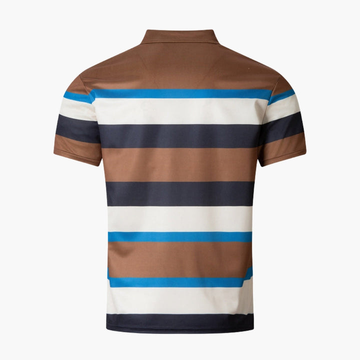 Męska Koszulka Polo w Paski | Krótki Rękaw i Klasyczny Kołnierzyk | Styl Smart Casual
