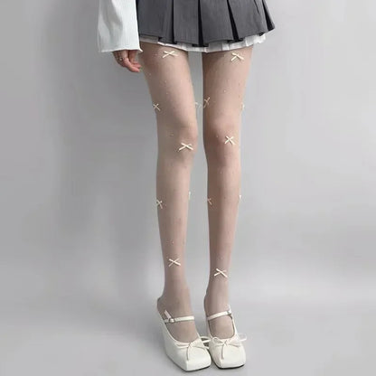 Rajstopy damskie z kokardką – Elegancki design na każdą okazję