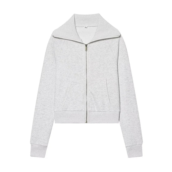 Women's Zip-Up Hoodie and Pants Two-Piece Set | Casual Style