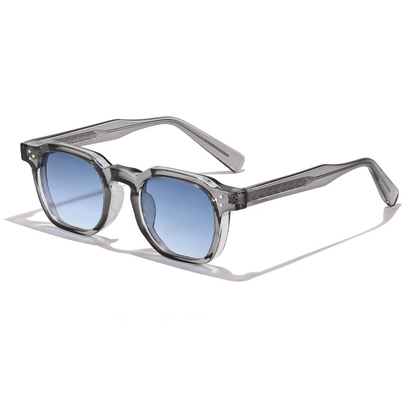 Oliver | Męskie Okulary Przeciwsłoneczne Retro z Kwadratową Oprawką
