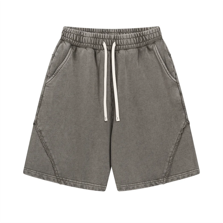 Men's Faded Sweat Shorts with Drawstring | Baggy Fit
