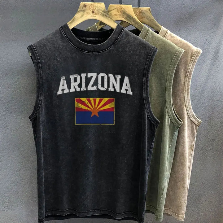 Men's Tank Top | Regular Fit | Printed Sleeveless Shirt | Casual