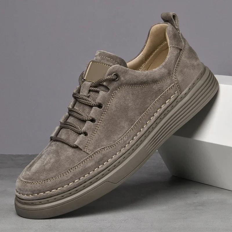 Męskie Casualowe Sneakersy Sznurowane z Przeszyciami | Miejski Krój