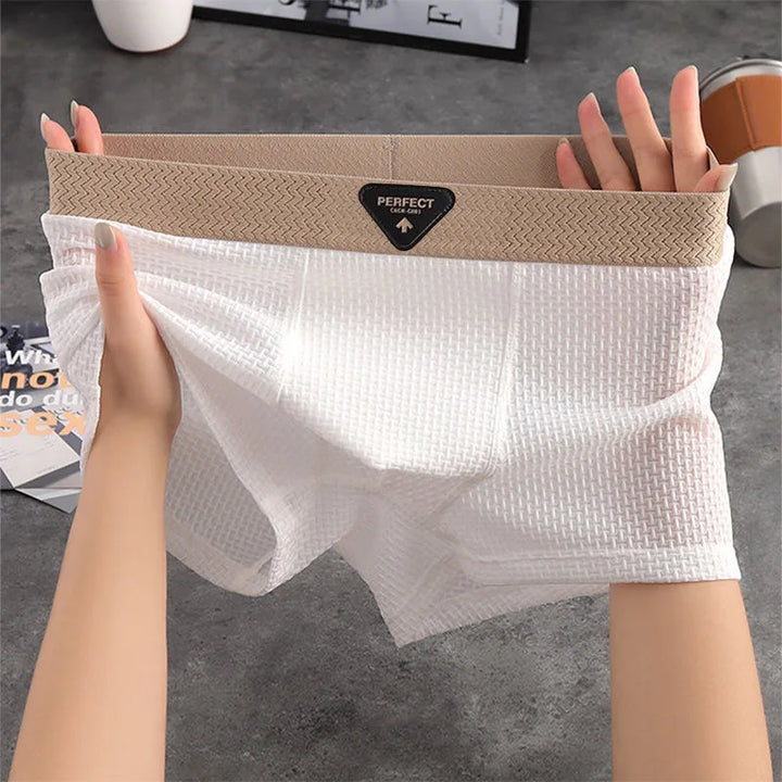 Men's Waffle Texture Boxer Briefs Set | Everyday Use