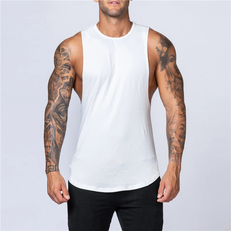 Men's Tank Top | Regular Fit | Deep Cut Sleeveless | Sporty Casual