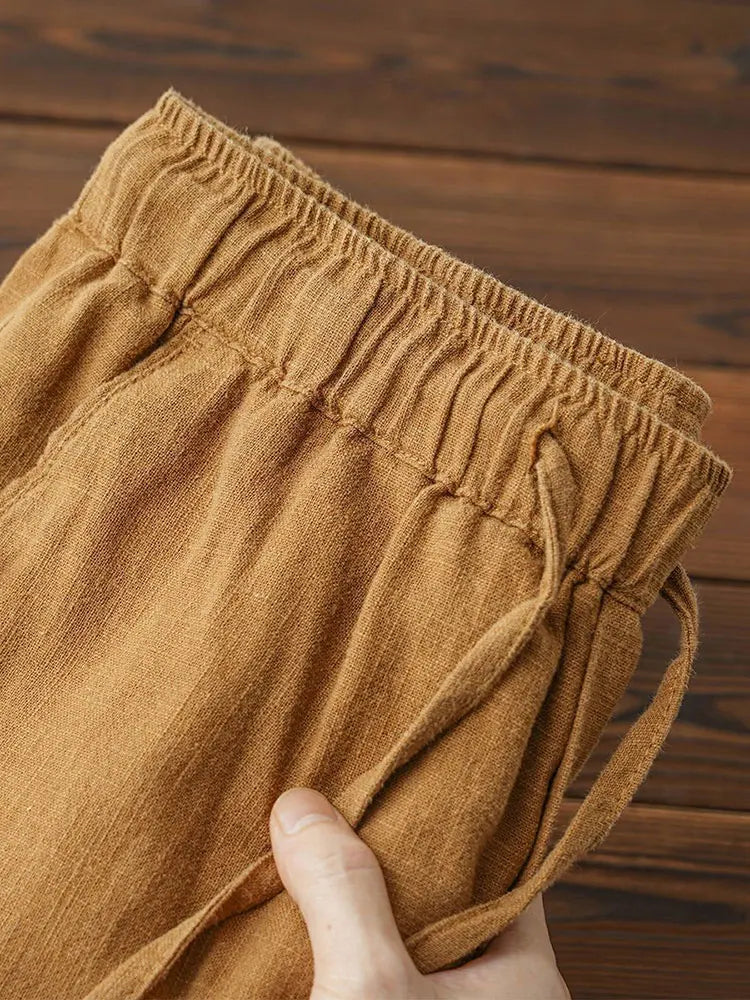 Męskie Spodnie Casual | Luźne Spodnie z Elastycznym Pasem | Regularny Krój | Swobodny Codzienny Styl